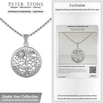 Tree of Life Silver Pendant with Chain Set TSE723